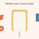 Illustration of an open doorway leading to childcare-related icons, representing the CACHE Level 1 Caring for Children course as an entry point into childcare.
