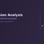 Scatter plot with regression line illustration